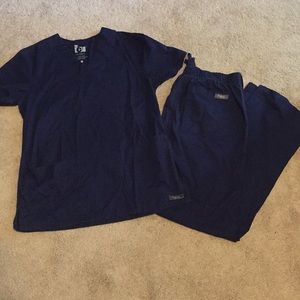 Barco Navy Blue scrubs - XS top, S bottom